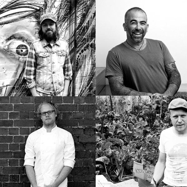 Clockwise from top left: Aaron, Jason Jones, Jesse Gerner, Pierre.