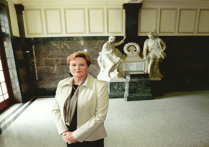 When Sally was mayor of City of Stonnington (in Melbourne's eastern suburbs). 