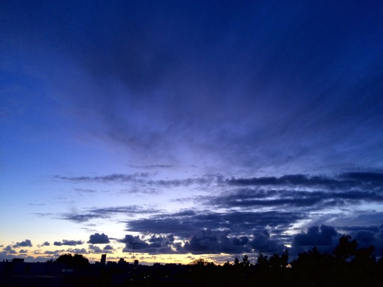 Melbourne sunset, view from Hawthorn, 14 November 2015