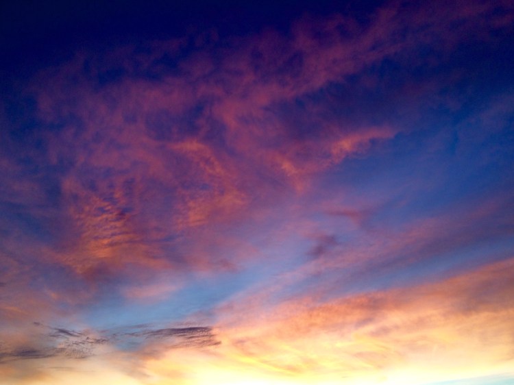 Melbourne sunset, view from Hawthorn, 8 November 2015
