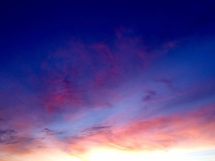 Melbourne sunset, view from Hawthorn, 8 November 2015