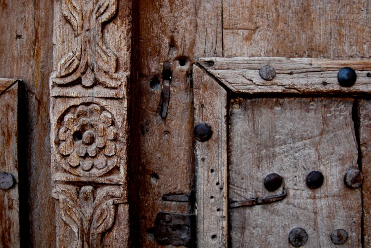 Nizwa Fort door, Nizwa, Oman