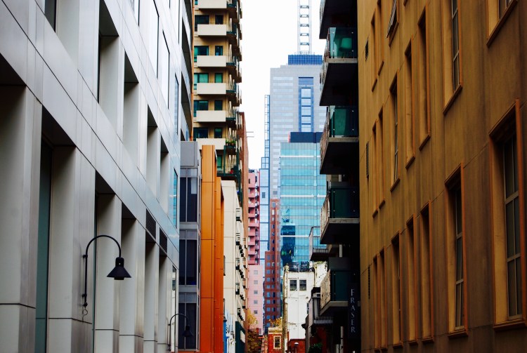 Colour blocks, Exploration Lane, Melbourne