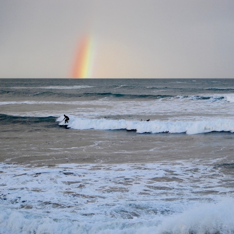Rainbow wave, Point Lonsdale, Victoria 