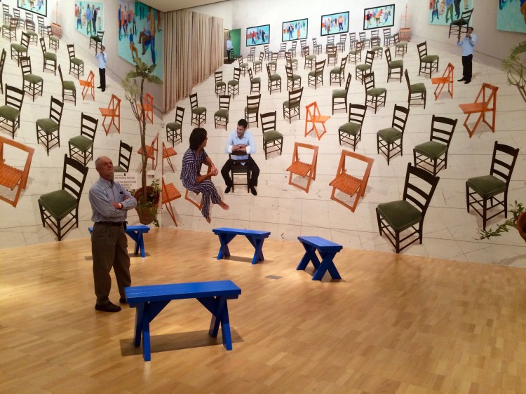 David Hockney 'Current' exhibition at National Gallery of Victoria, Melbourne